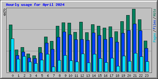 Hourly usage for April 2024